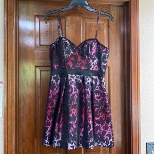 Black and pink float dress